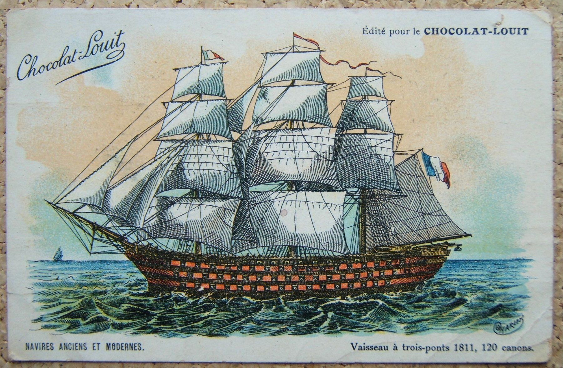 Cartes postales: AK SEGELSCHIFF - CHOCOLAT LOUIT – Neuf (Voir description) à Brunnen par Nonne04