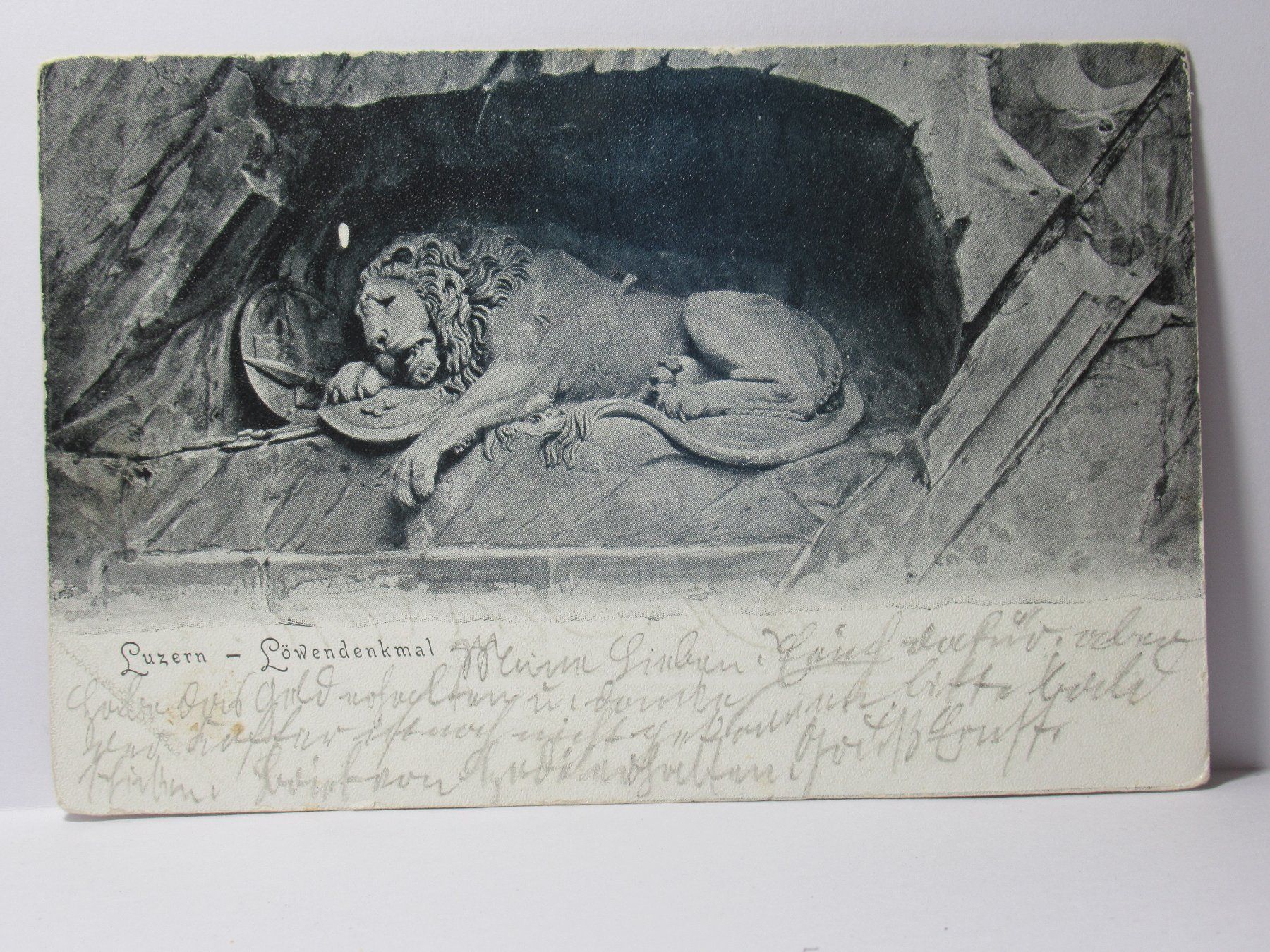 Cartes postales: Luzern - Löwendenkmal 1901 – D'occasion à Grenchen par Bluemchen1900