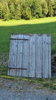 Holztür Scheunentor Rustikal mit Beschlägen gebraucht