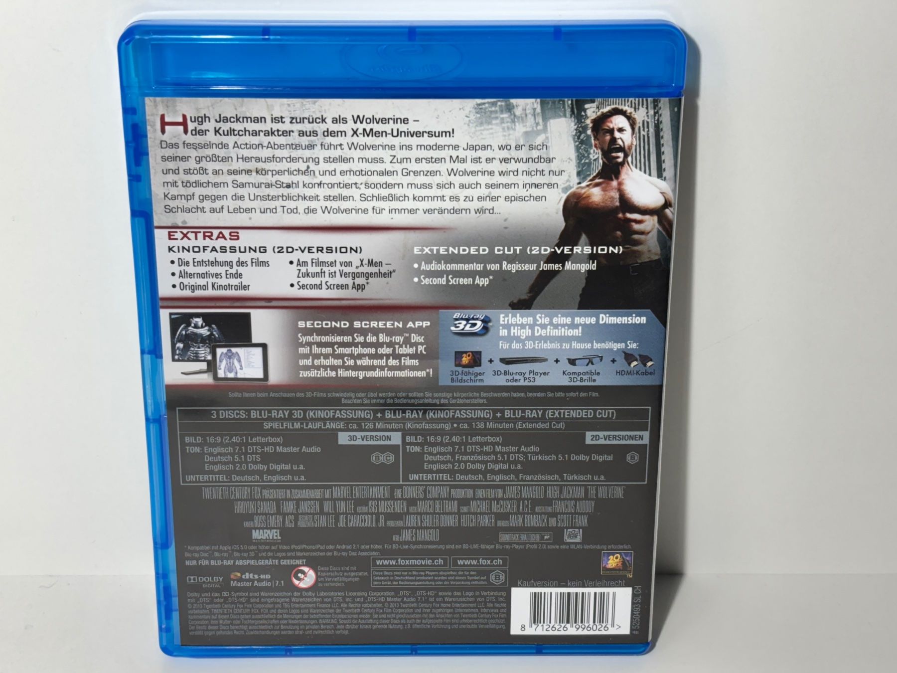Alle DVDs: Wolverine - Weg der Kriegers Blu Ray 3D – Gebraucht aus Wilderswil von Sstriker 1