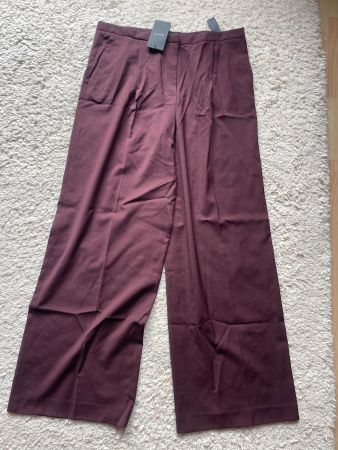 Hose Wolle Massimo Dutti Gr. 42 rot bordeaux aubergine