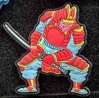 Klett-Patch Samurai, 9 x 9 cm