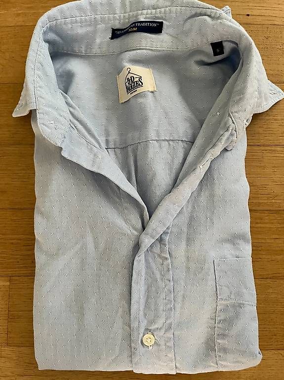 Camicie: BD Baggies Hemd Herren S hellblau Slim  Oxford Button-Down – Usato da Wettingen venduto da Zealoo 1