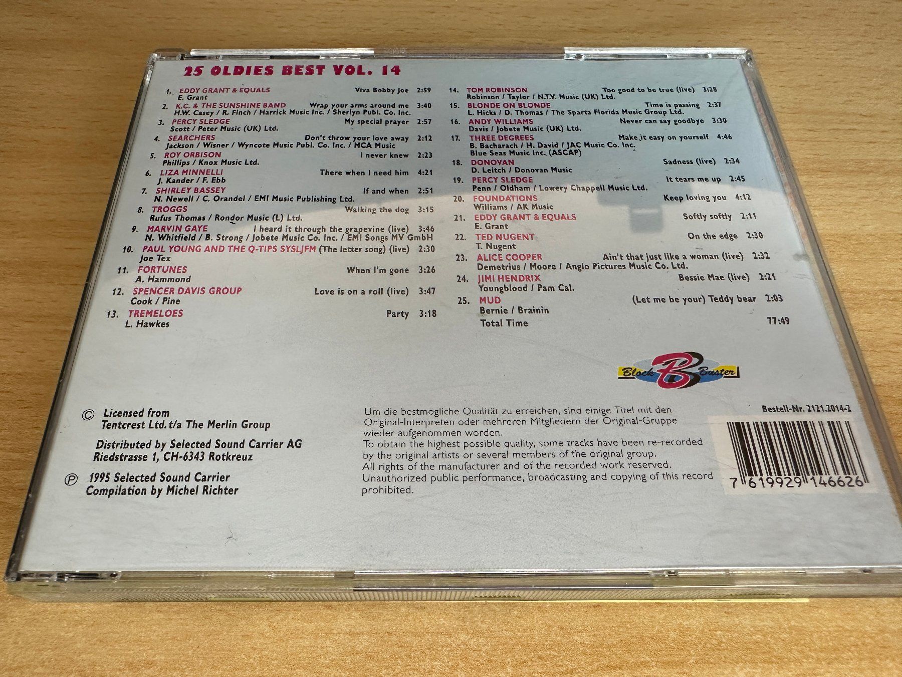 CDs: Various – 25 Oldies Best Vol. 14 – Gebraucht aus Rikon im Tösstal von Alpenmutz 1
