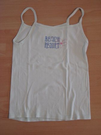 mintgrünes Träger-T-Shirt Gr. 152
