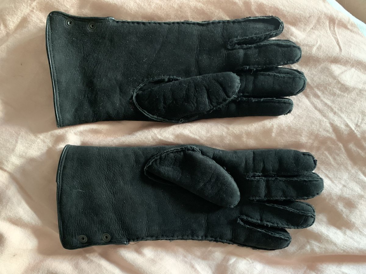 Guanti & manicotti: Lammfell handschuhe schwarz – Usato da Zürich venduto da Nikuska32 1