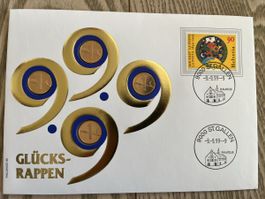 Münzbrief Glücksrappen von 1999