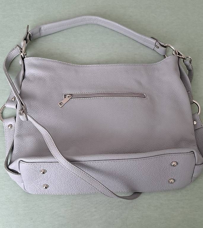 Borse da donna: Damen-Handtasche echtes Leder, hellgrau – Usato da Uetikon am See venduto da gra_p62s 3