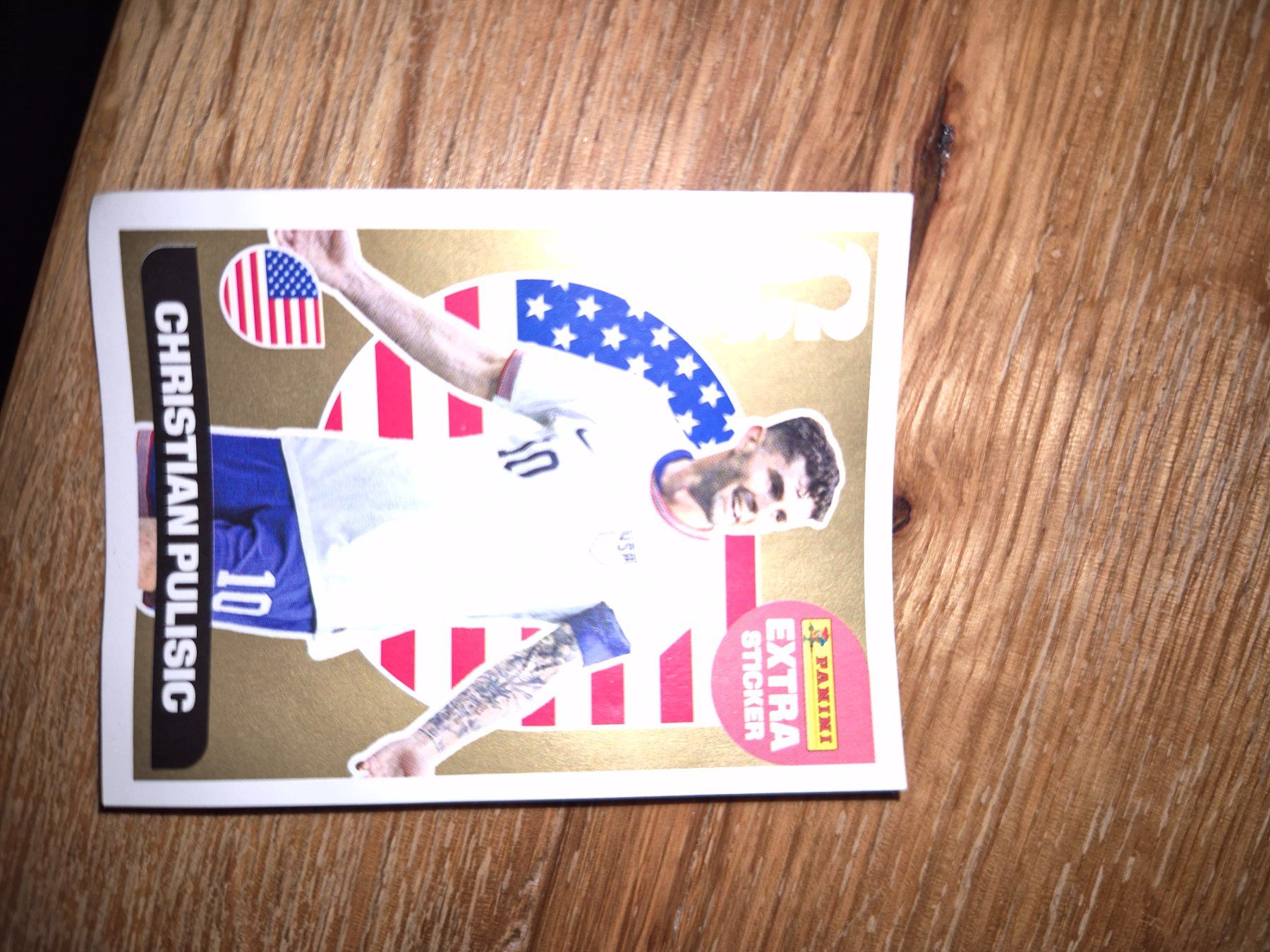 Panini Carte collezionabili: Christian Pulisic Extra Sticker Gold – Usato da Recherswil venduto da posusak