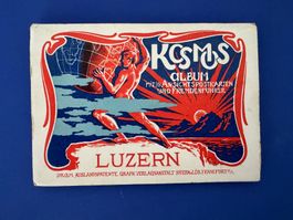 Luzern. Album mit 10 Ansichtspostkarten und Fremdenführer.