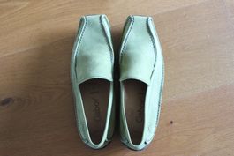 Gabor Sommerschuhe, Gr. 37, Olivgrün, Leder