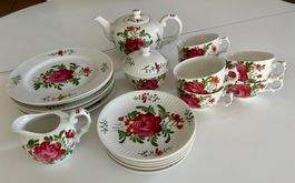 Nippon Tokusei Japan „Ostfriesische Rose“ 21-tlg. Teeservice