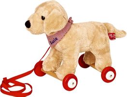 Hund Lucy auf Holzrollen NEU