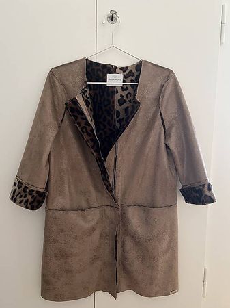 Rinascimento Mantel/Cardigan Wildlederoptik Gr. S Leo Print