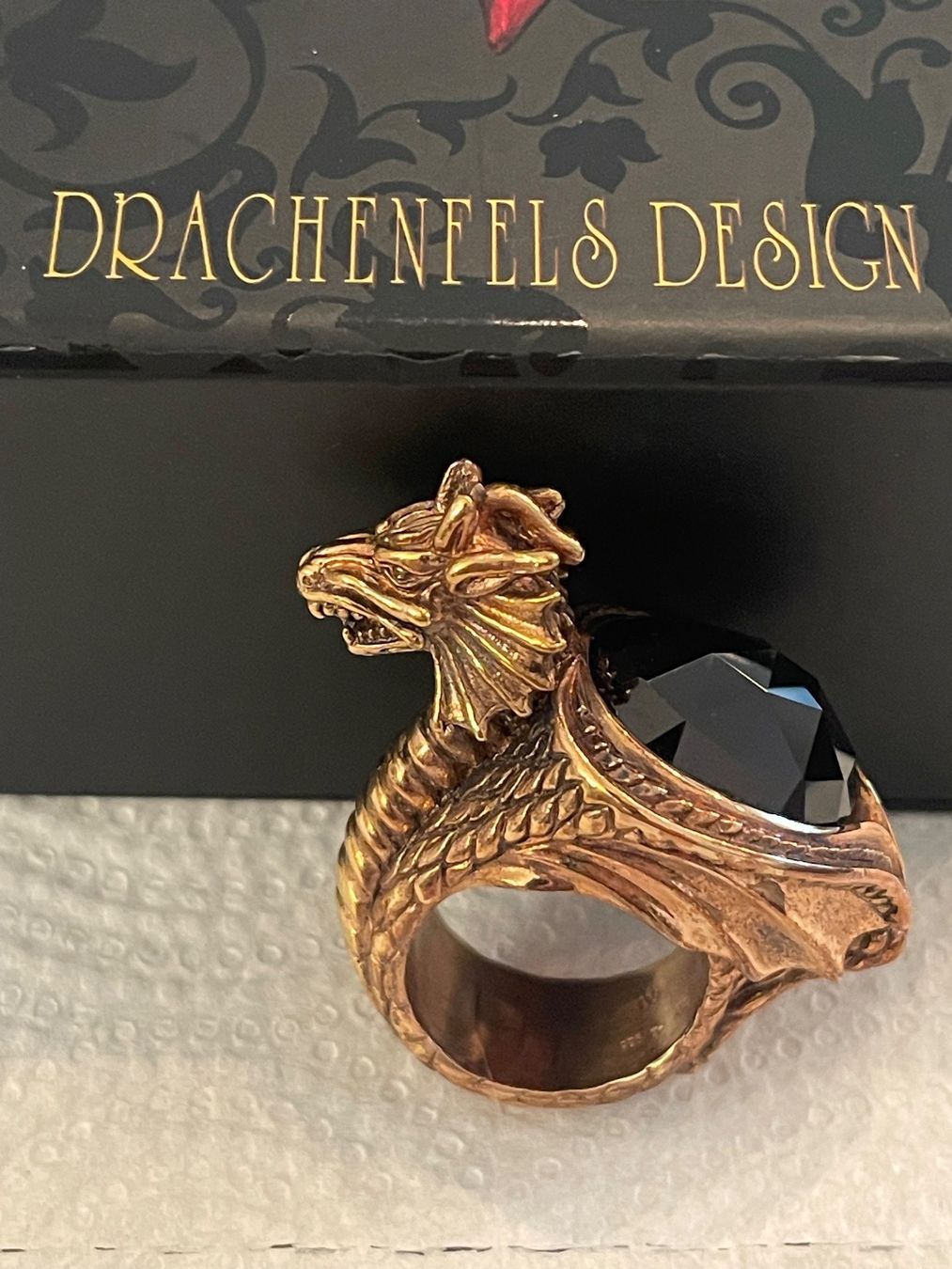 Anelli: Drachenfels Fingerring – Nuovo e nell'imballaggio originale da Rotkreuz venduto da Datoro 1