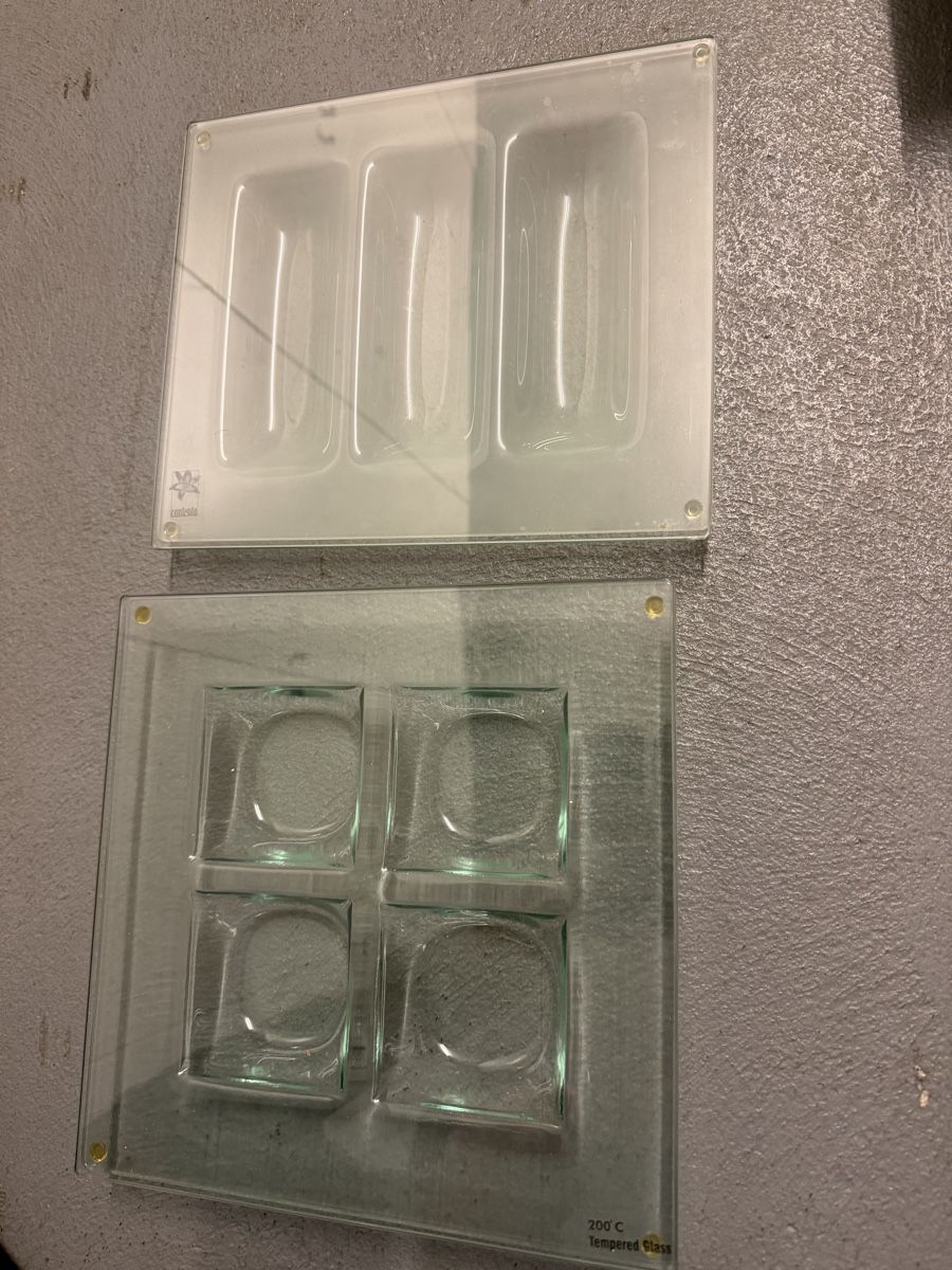 Piatti di portata: 2x Glasplatten/Servierplatten für Apéro oder Deko Top! – Nuovo (secondo la descrizione) da Wil SG venduto da Sergione