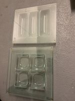2x Glasplatten/Servierplatten für Apéro oder Deko Top!
