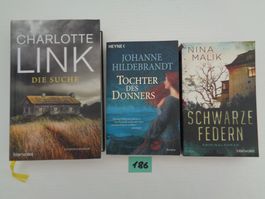 3 Bücher – Roman - Krimi - Konvolut