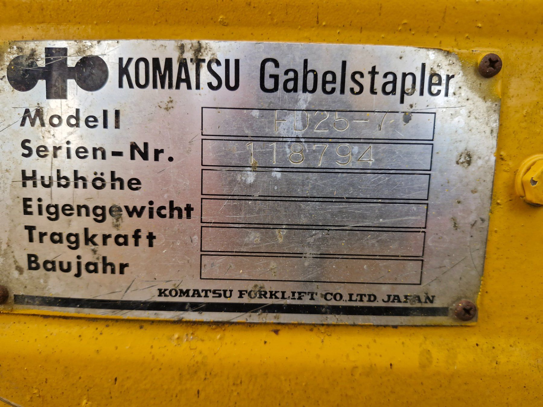 Komatsu Chariots à fourches & chariots élévateur: Gabelstapler Komatsu – D'occasion à Nennigkofen par Adischl 6