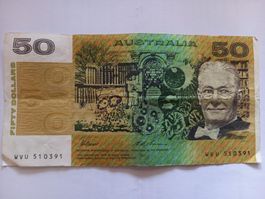 Note: Australian 50-Dollar Note