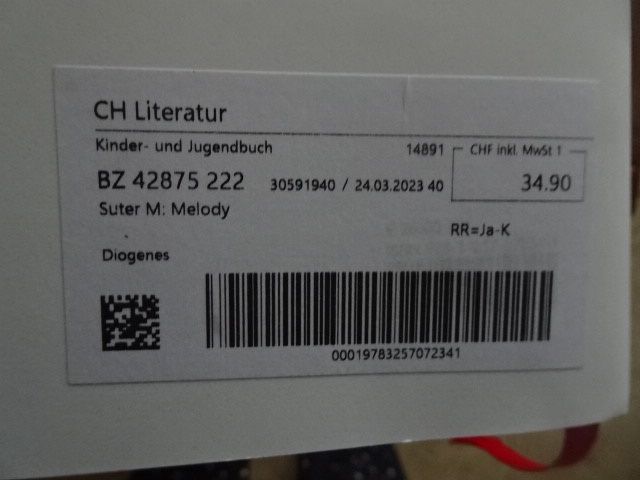 Bücher: "Melody" von Martin Suter – Neu (gemäss Beschreibung) aus Oberweningen von Gerini 2