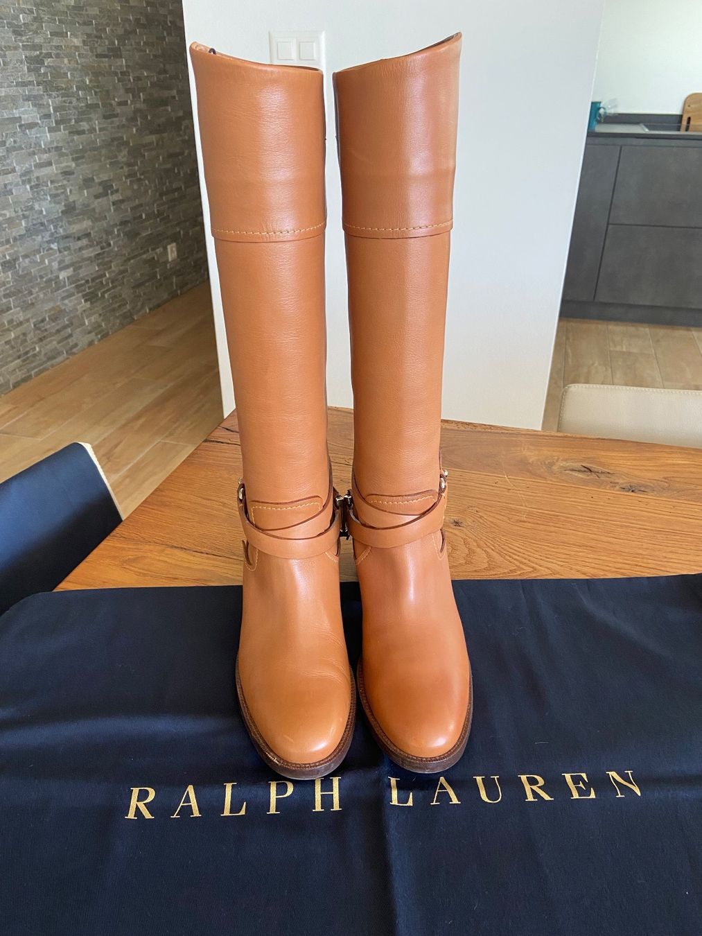 Ralph Lauren Damenschuhe: RALPH LAUREN - Sublime Bottes Camel - 38 – Gebraucht aus Chardonne von