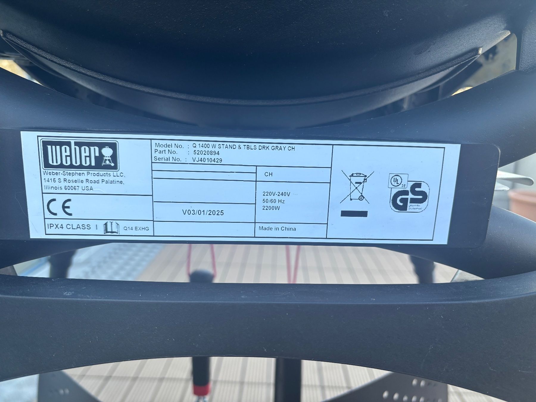 Griglie: Weber Grill elektrisch Q1400 – Nuovo (secondo la descrizione) da Zürich venduto da Ciaeli 2