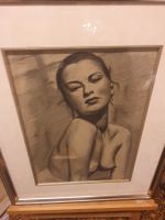 Dessin au fusain par G.Hadorn 1957