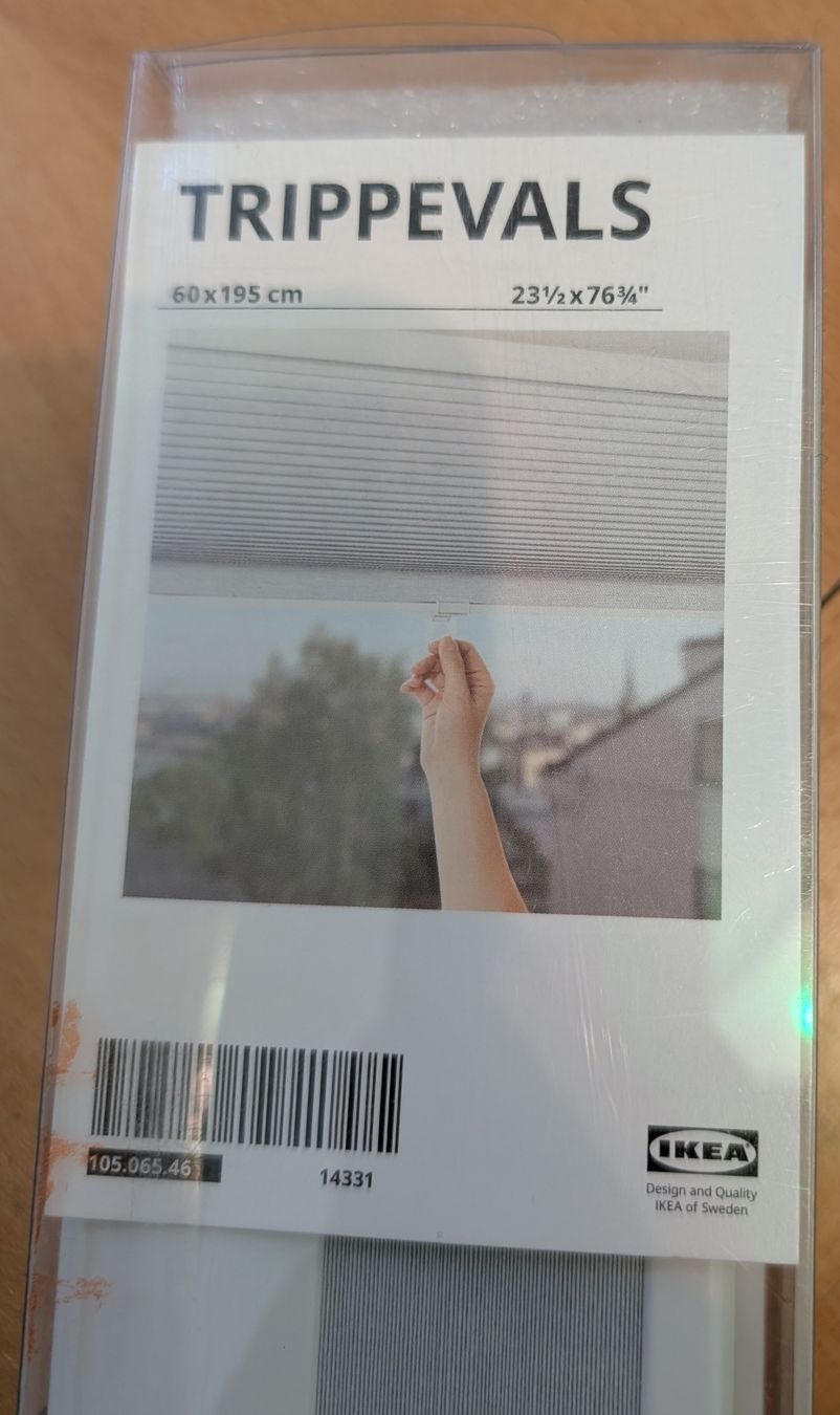 Tende da sole: IKEA TRIPPEVALS Rollo, grau, 60x195cm, originalverpackt – Nuovo e nell'imballaggio originale da Zürich venduto da ch_527