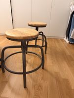 Hocker Holz Metall 2 Stk. gebraucht