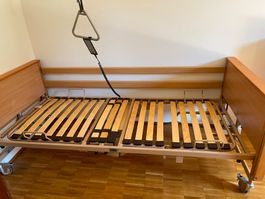 Pflegebett, elektrisch, Burmeier, Höhenverstellbar und kippe