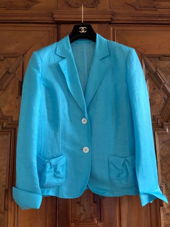 BASLER Jacke Gr. 40DE 88% Leinen 12% Seide  wie NEU