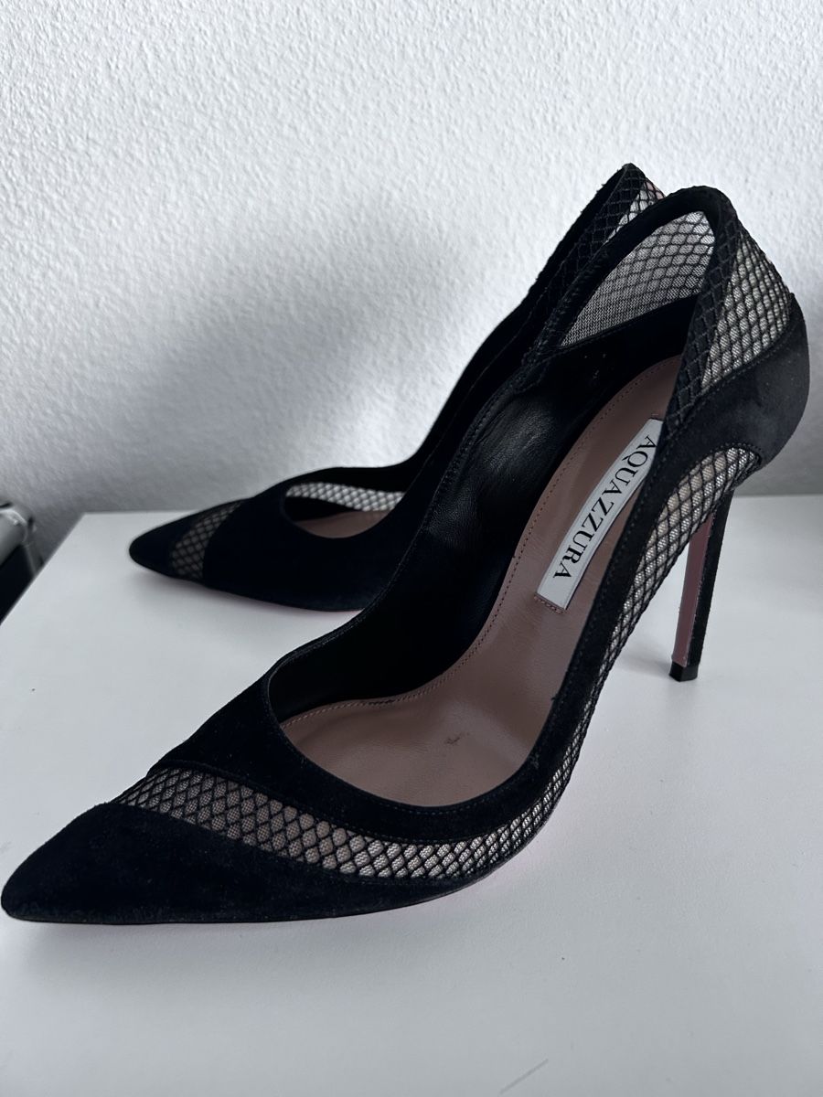 Aquazzura Scarpe da donna: Aquazzura black suede Gr.37.5 – Usato da Bonstetten venduto da Audreystyle