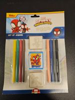 Neu - Disney - Mal - und Stempelset Spidey
