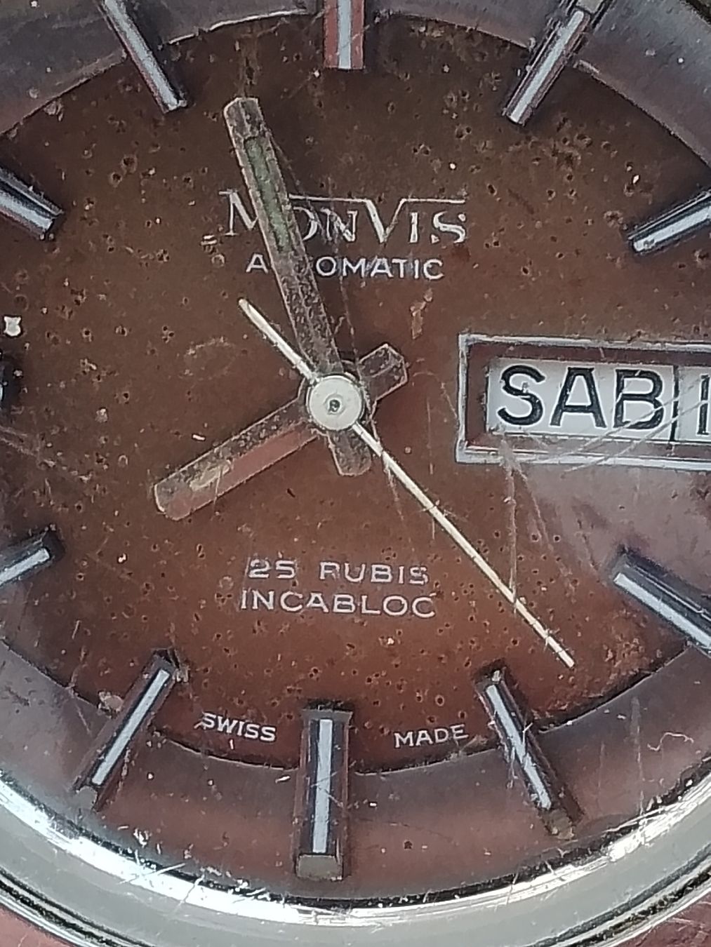 Swiss Uhren: Monvis Sub Automatic vintage 37mm läuft  – Gebraucht aus Agno von sam2608 4