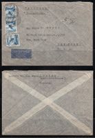 1940 POSTA AEREA busta da LUZERN a NEW-YORK con SBK 207 x 3
