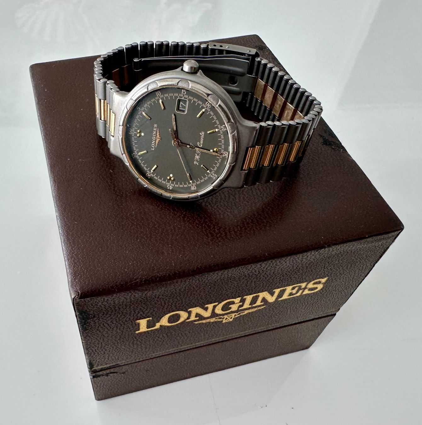 Longines Orologi: LONGINES VHP CONQUEST TITANIUM 33mm en super état - FULL SET – Usato da Conthey venduto da advisia