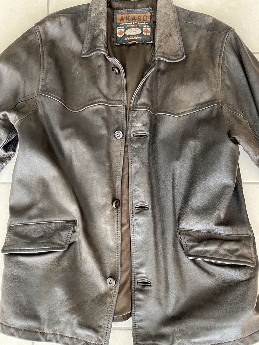 Giacche: Herren-Lederjacke dunkelbraun Gr. 52 – Usato da Küsnacht ZH venduto da Asailor 1