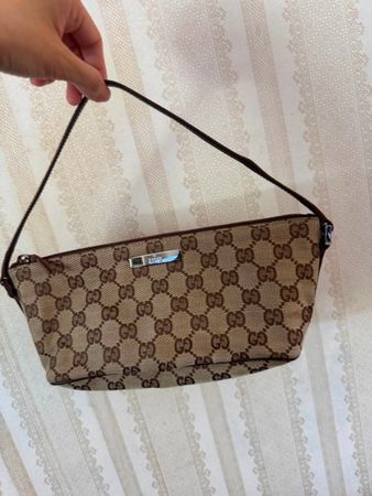 Gucci GG vintage Canvas Boat Pochette