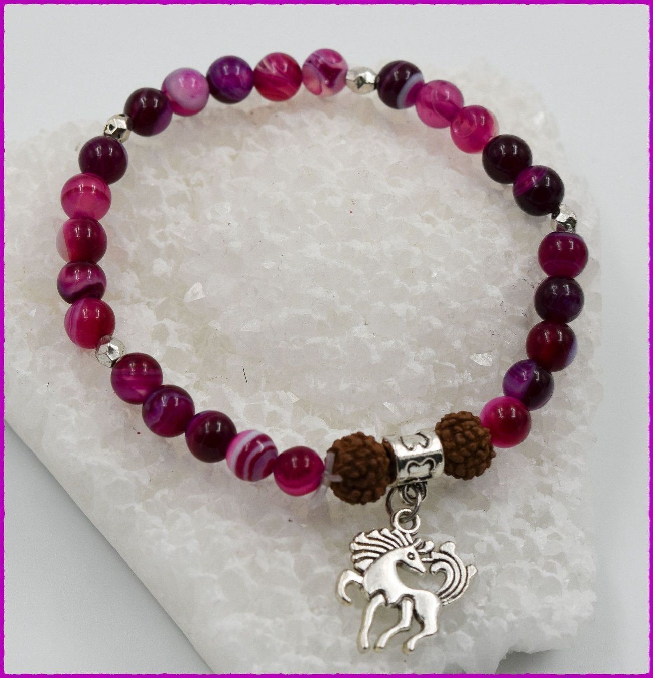 Bracciali & Braccialetti: ♛ Achat Stretch Armband – Nuovo e nell'imballaggio originale da Oberglatt ZH venduto da Hot-Spot