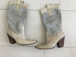 Cowboystiefel, beige, Gr. 36,  Neu in Schachtel