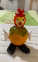 Murano Glas Clown, Vintage Zirkus Figur, Sammlerstück