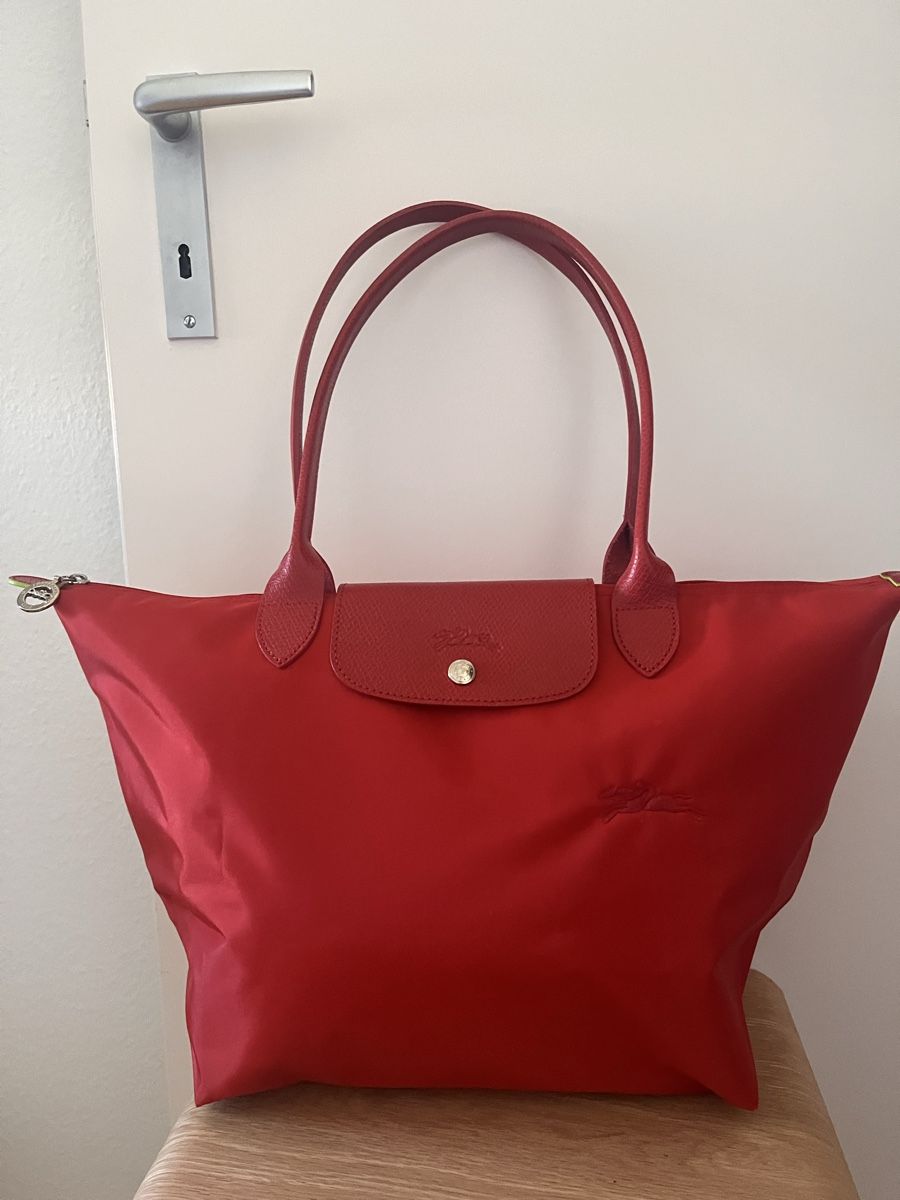 Longchamp Taschen für Damen: Longchamp le pliage taille L - neo rouge  – Gebraucht aus Lausanne von Cupcake.vanille