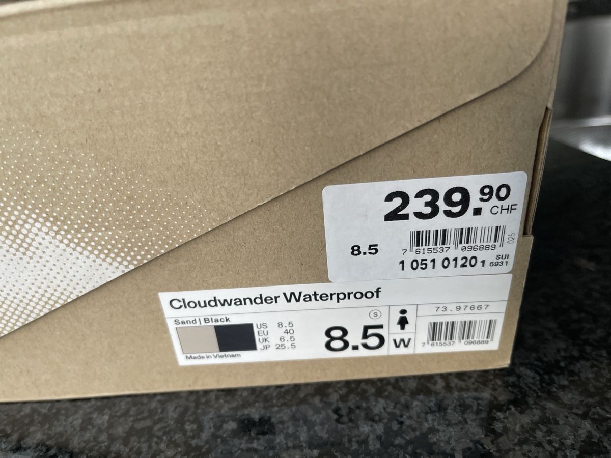 On Scarpe da donna: On Cloudwander Waterproof Grösse 40. NEU – Nuovo e nell'imballaggio originale da Riehen venduto da markstre11 2