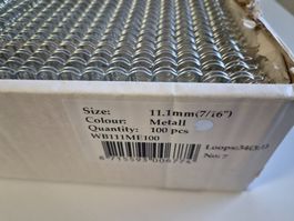 Metall Binderinge 11,1 mm für Bindegerät