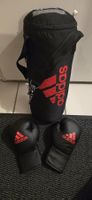 Adidas Boxsack mit Handschuhen, neuwertig, ideal für zuhause