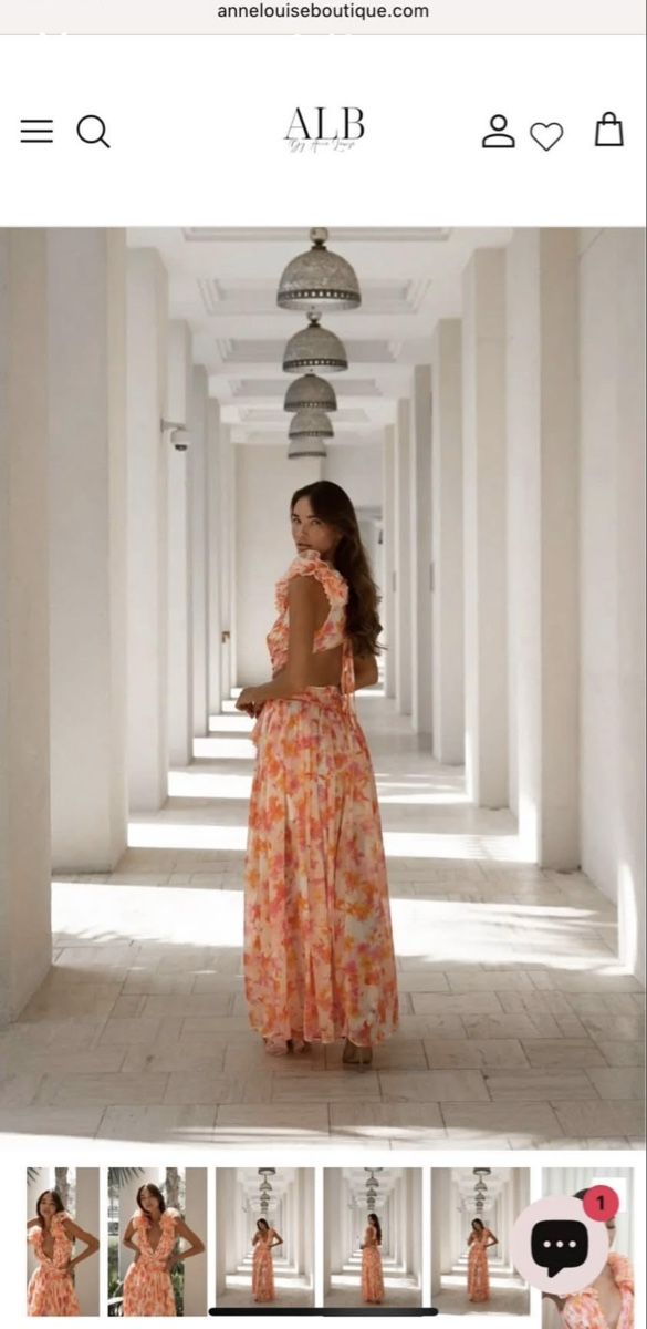 Vestiti: Orange Fuchsia Cassini Maxi Dress – Nuovo (secondo la descrizione) da Zürich venduto da sms_cpl8 1