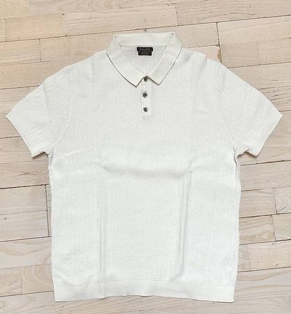 Massimo Dutti Polo weiss fällt wie M-L