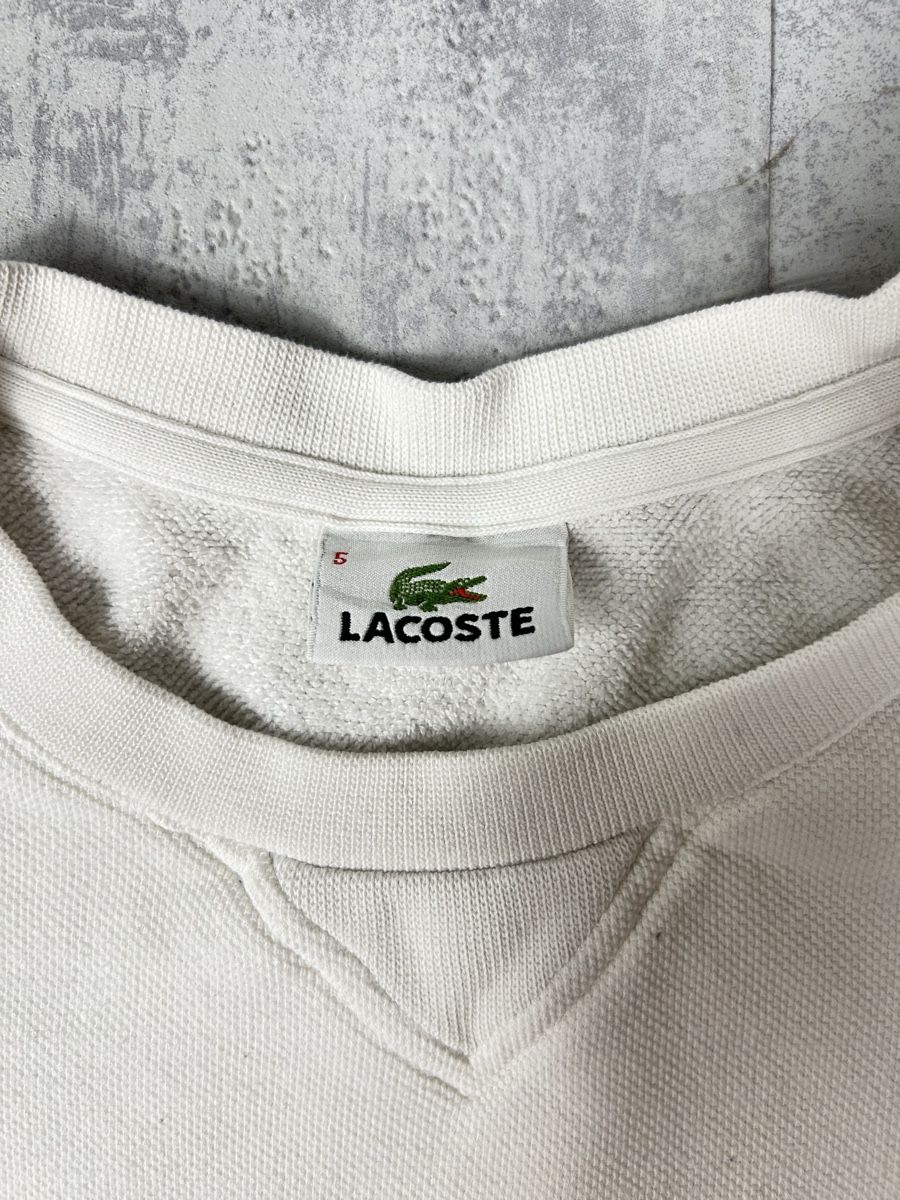 Lacoste Pullover & Sweatshirts: Pull crewneck Lacoste blanc en coton - L homme  – Neu (gemäss Beschreibung) aus Hauterive NE von Leo_o 2
