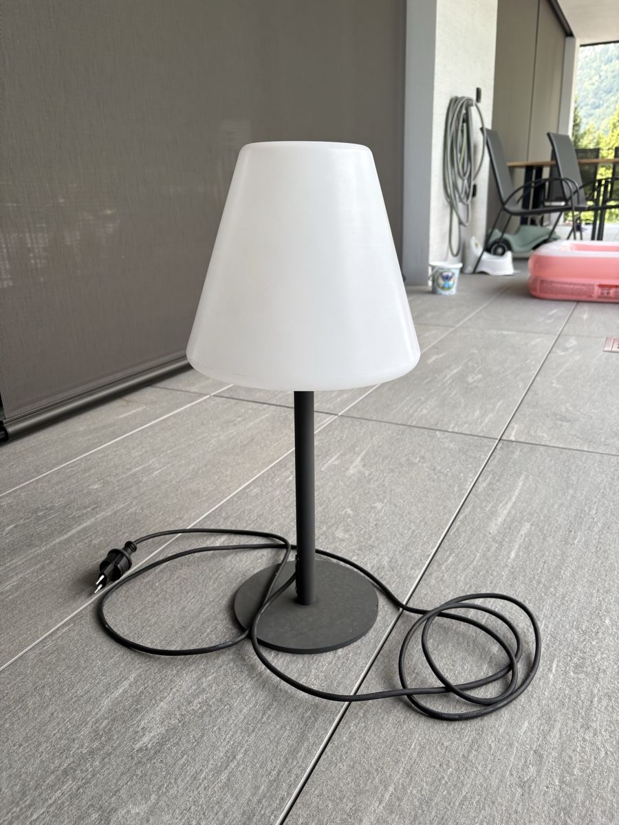 Lampade: Star Trading Tischleuchte Kreta, 60 cm, Grau – Usato da Glarus venduto da faegli9